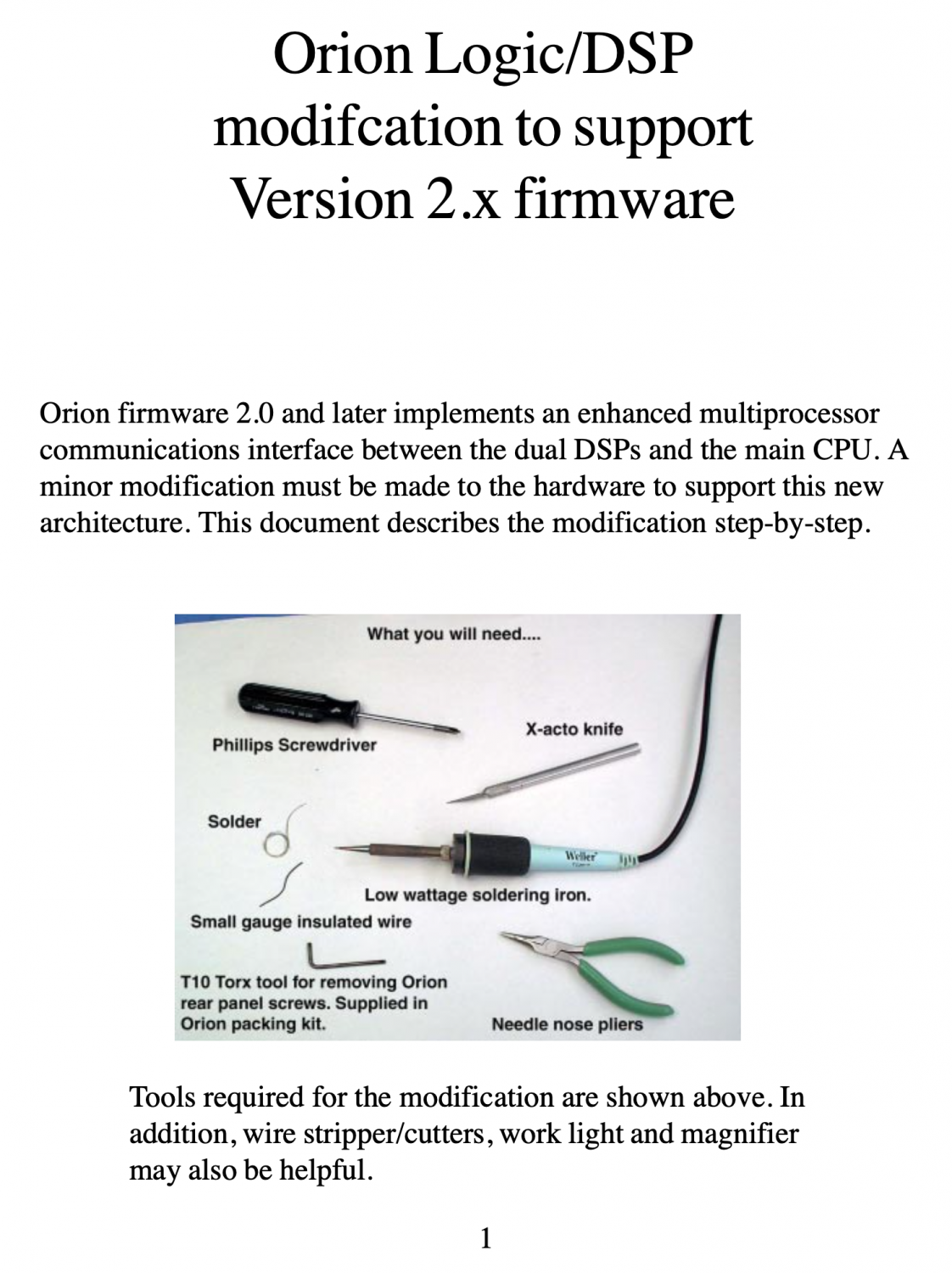 Ten-Tec - Orion I Model 565 - HF Transceiver - Logic-DSP Modification to Support v2.x Firmware