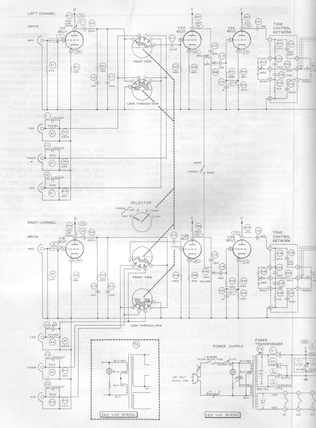 Heathkit AA-32 Stereo Amplifier - Schematic