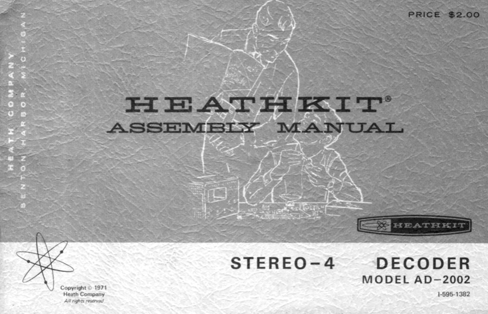 Heathkit AD-2002 Stereo 4 Decoder - Assembly Instructions