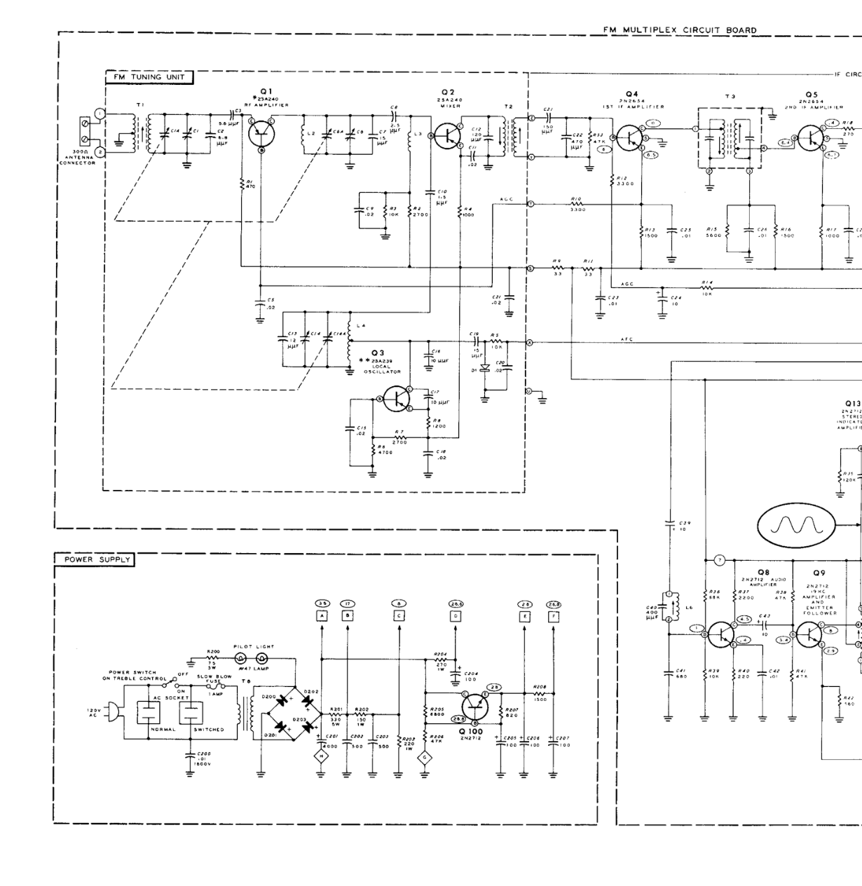 Heathkit AR-14 FM Receiver - Schematic Diagram