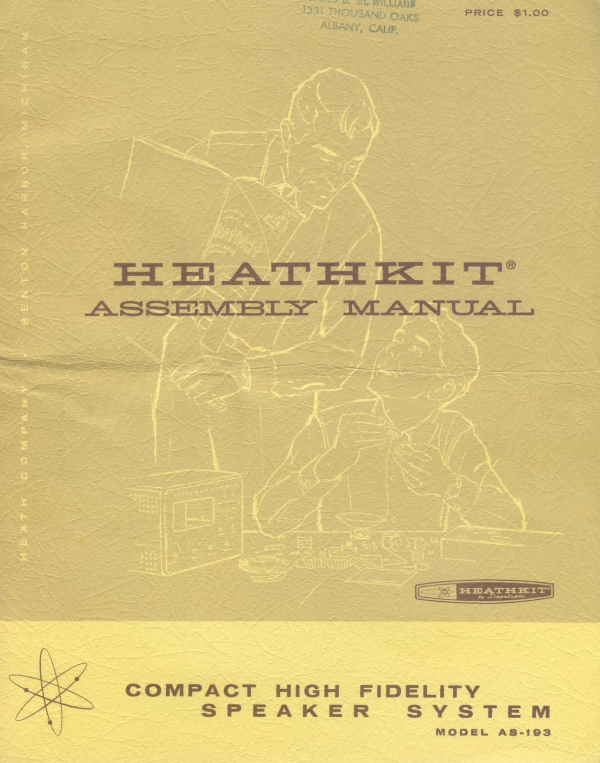 Heathkit AS-193 Compact HiFi Speaker System - Assembly Instructions