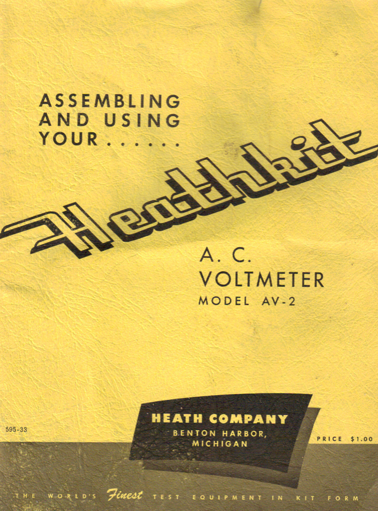 Heathkit AV-2 AC Voltmeter - Assembly Instructions