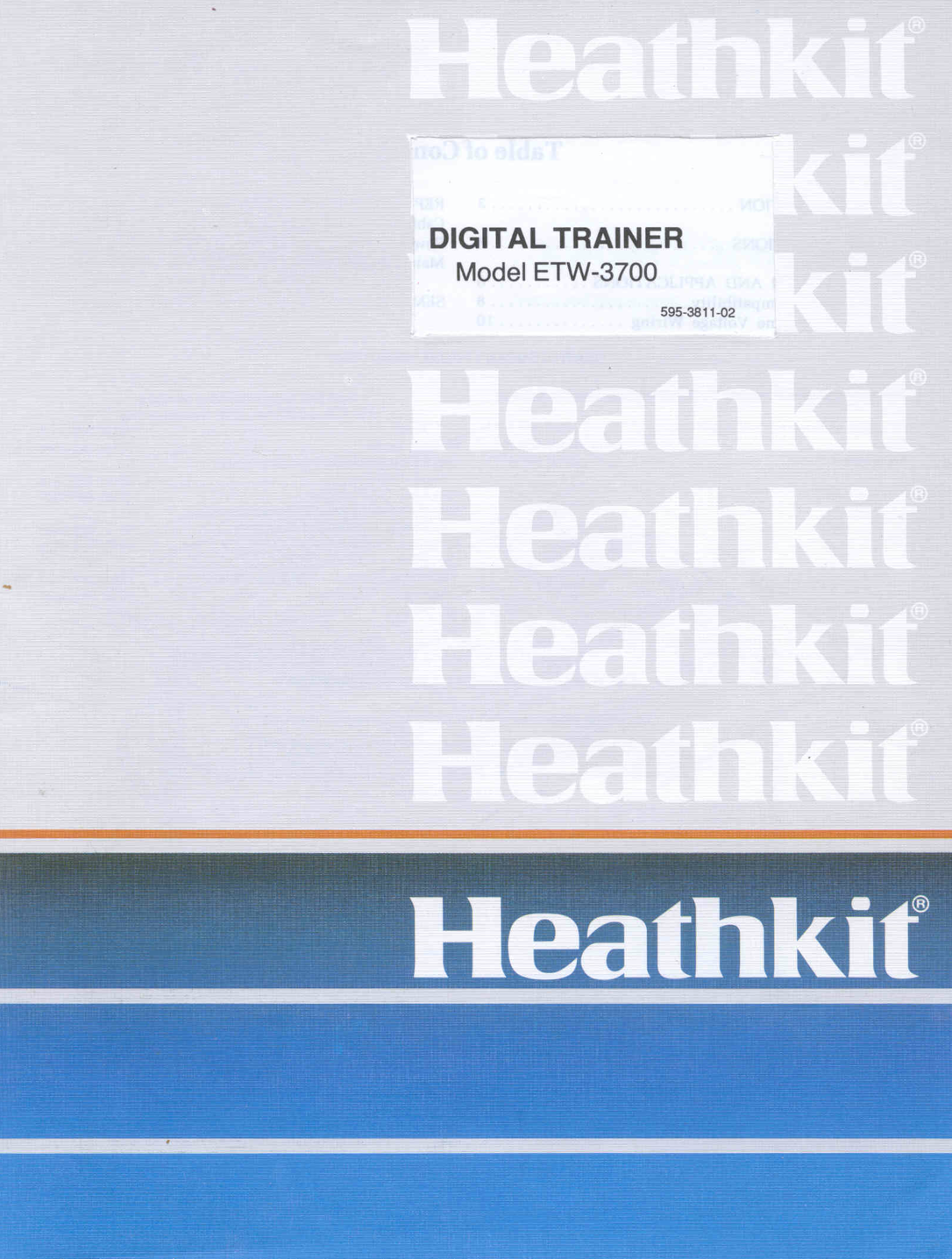 Heathkit ETW-3700 Digital trainer - Instruction Manual