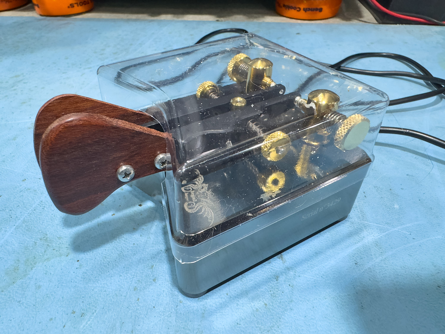 A Pimped Up Begali Simplex Palladium Morse Key