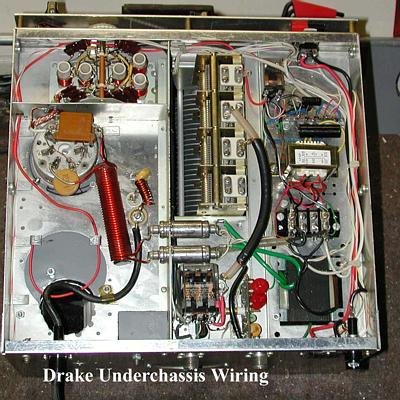 Drake L-4B - Linear Amplifier - Under Chassis Wiring