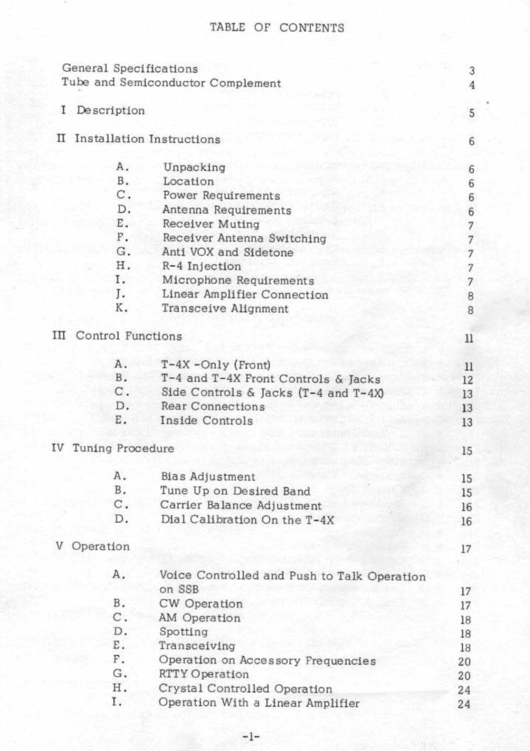 Drake T-4X - Transmitter - Instruction Manual 2