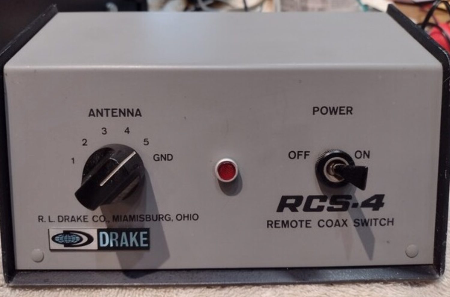 Drake RCS-4 - Remote Coax Switch - Front View