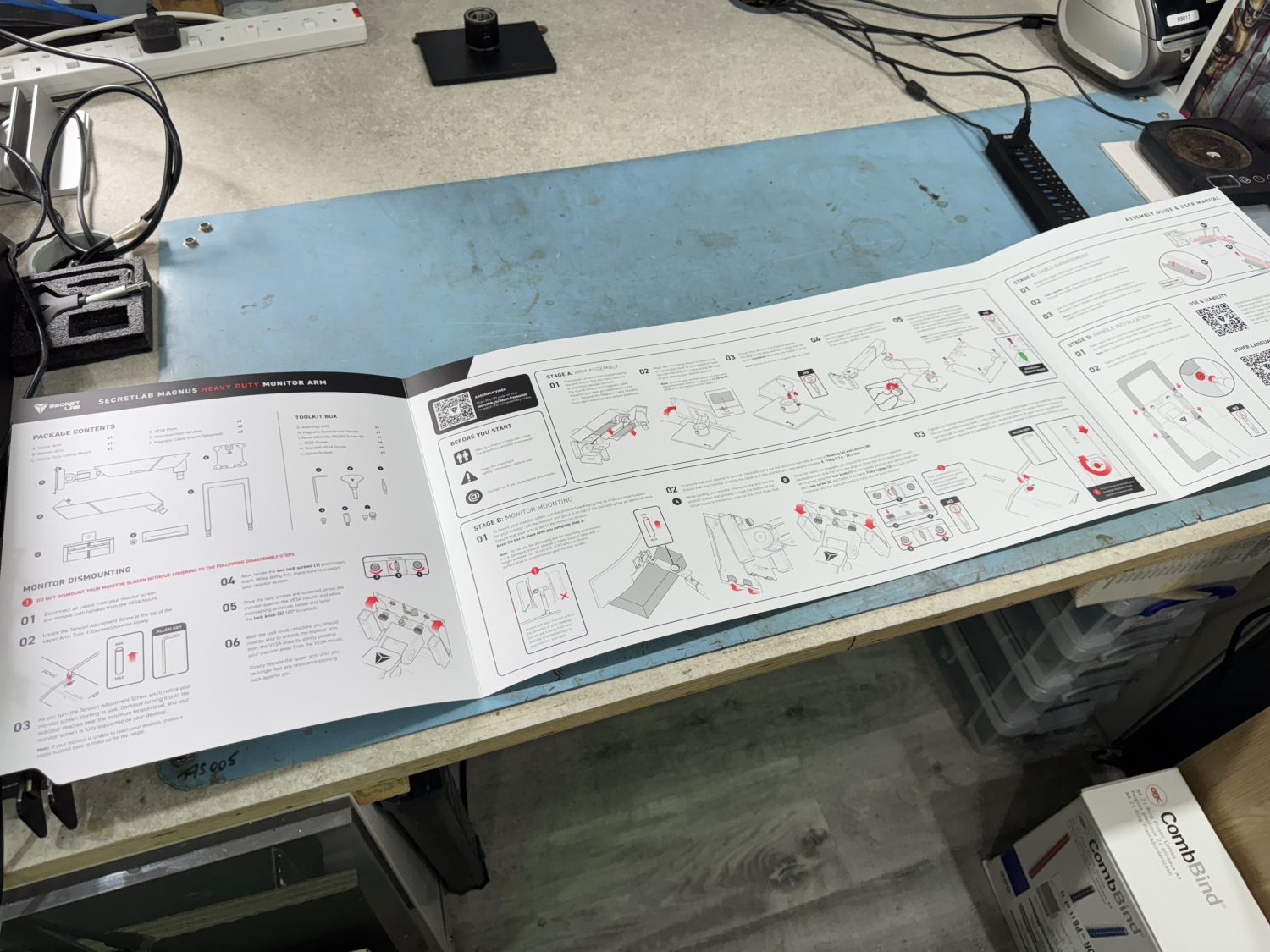 The Instructions for the Secretlab MAGNUS Heavy Duty Monitor Arm are very well laid out and easy to follow.