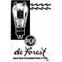 RCA DeForest Amateur Radio Types (1934)