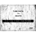 Heathkit Tube Data for Heathkit IT-17, IT-21 and IT-3117 Tube Testers